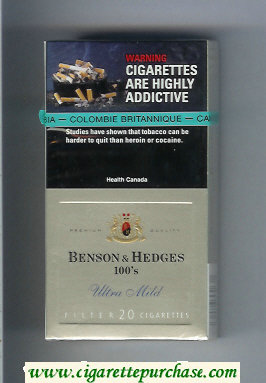 Benson & Hedges Ultra Mild 100s cigarettes ltra Mild Premium Quality